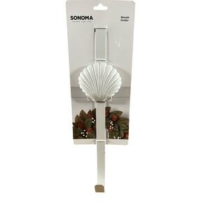 NEW Sonoma Shell Metal Door Hanger for Wreaths (Beach Vibes)